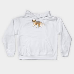 Cat - Sand Cat - Striped Kids Hoodie